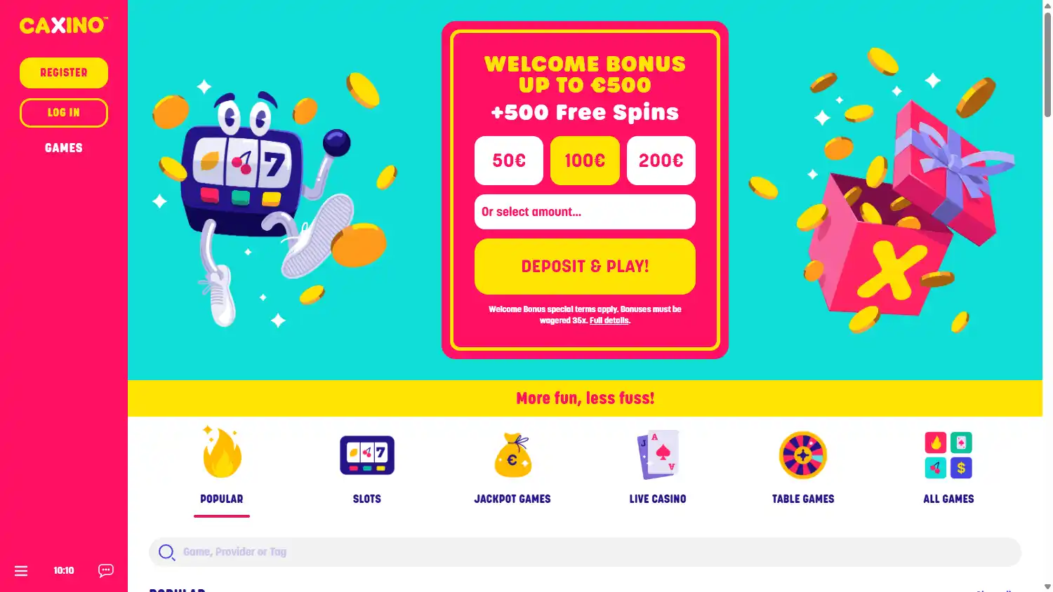 Caxino Casino screenshot 2