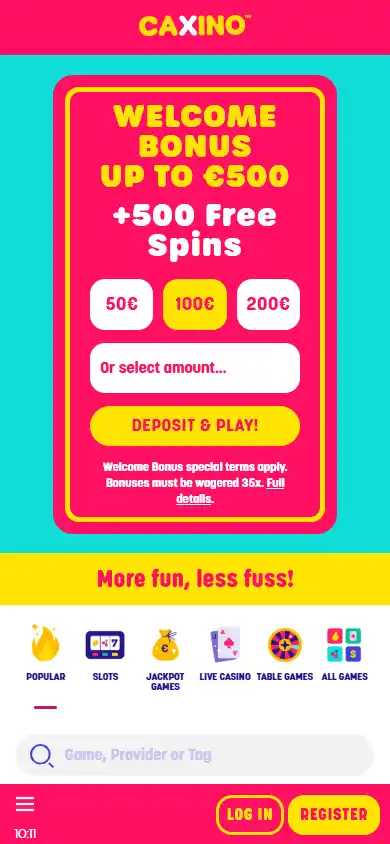 Caxino Casino screenshot 5