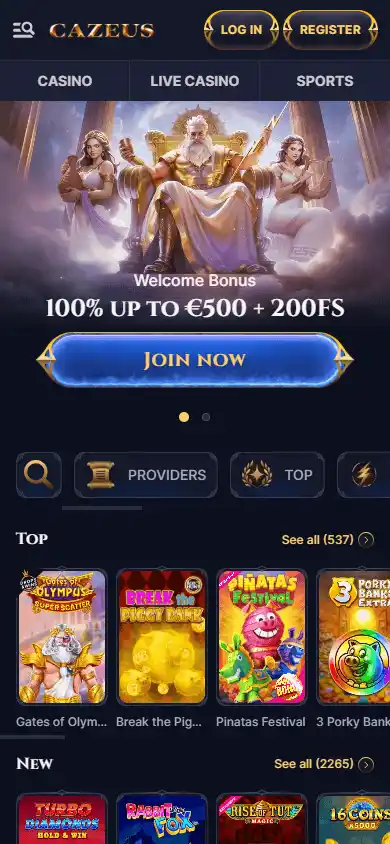 Cazeus Casino screenshot 4