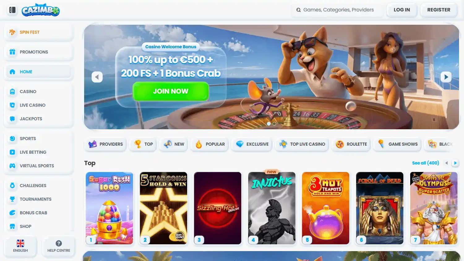 Cazimbo Casino screenshot 1