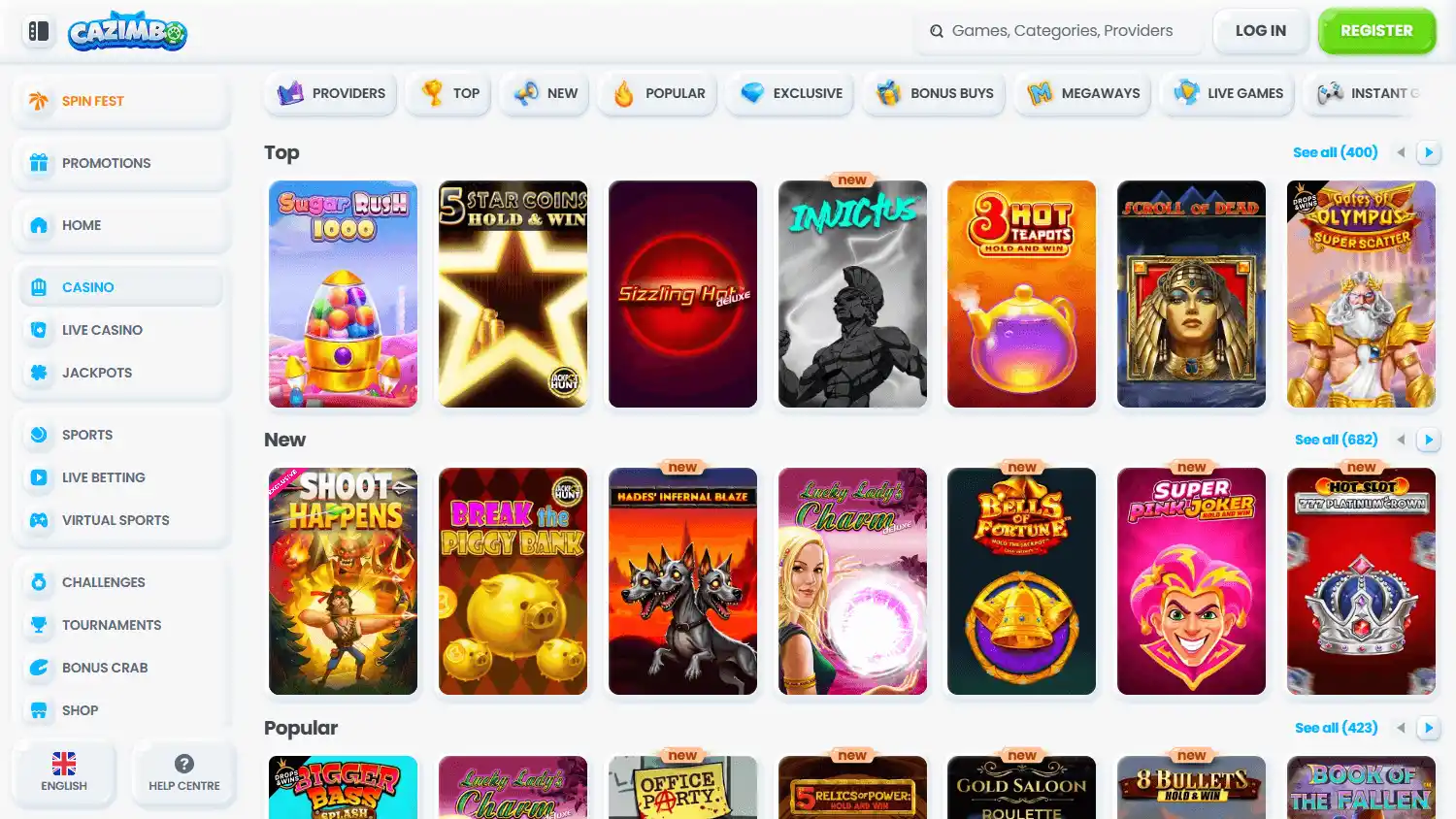 Cazimbo Casino screenshot 2