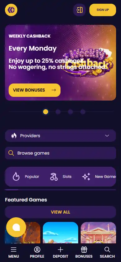 Cazzy Games Casino screenshot 4