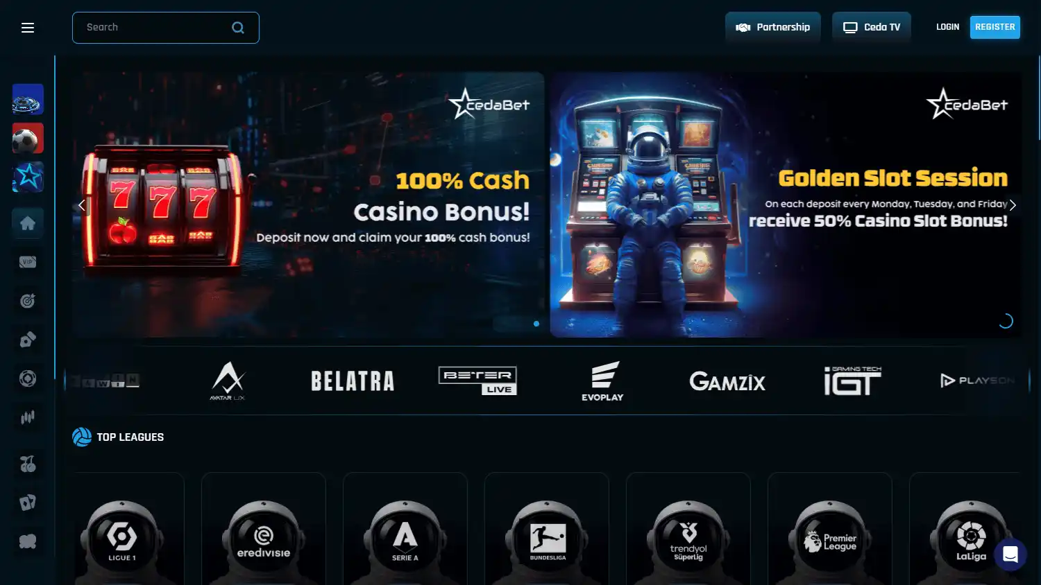 Cedabet Casino screenshot 1