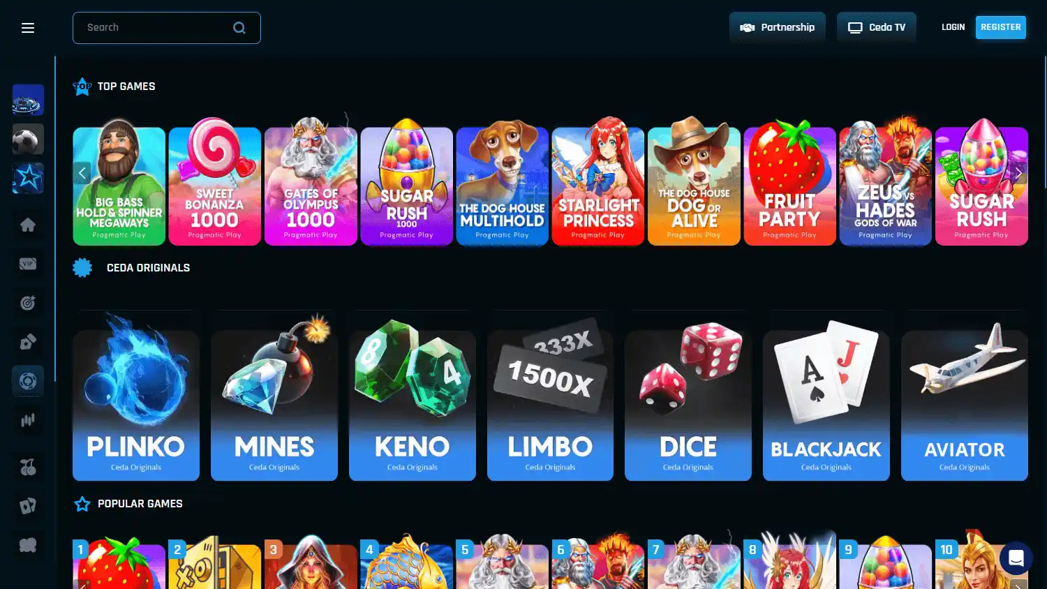 Cedabet Casino screenshot 2