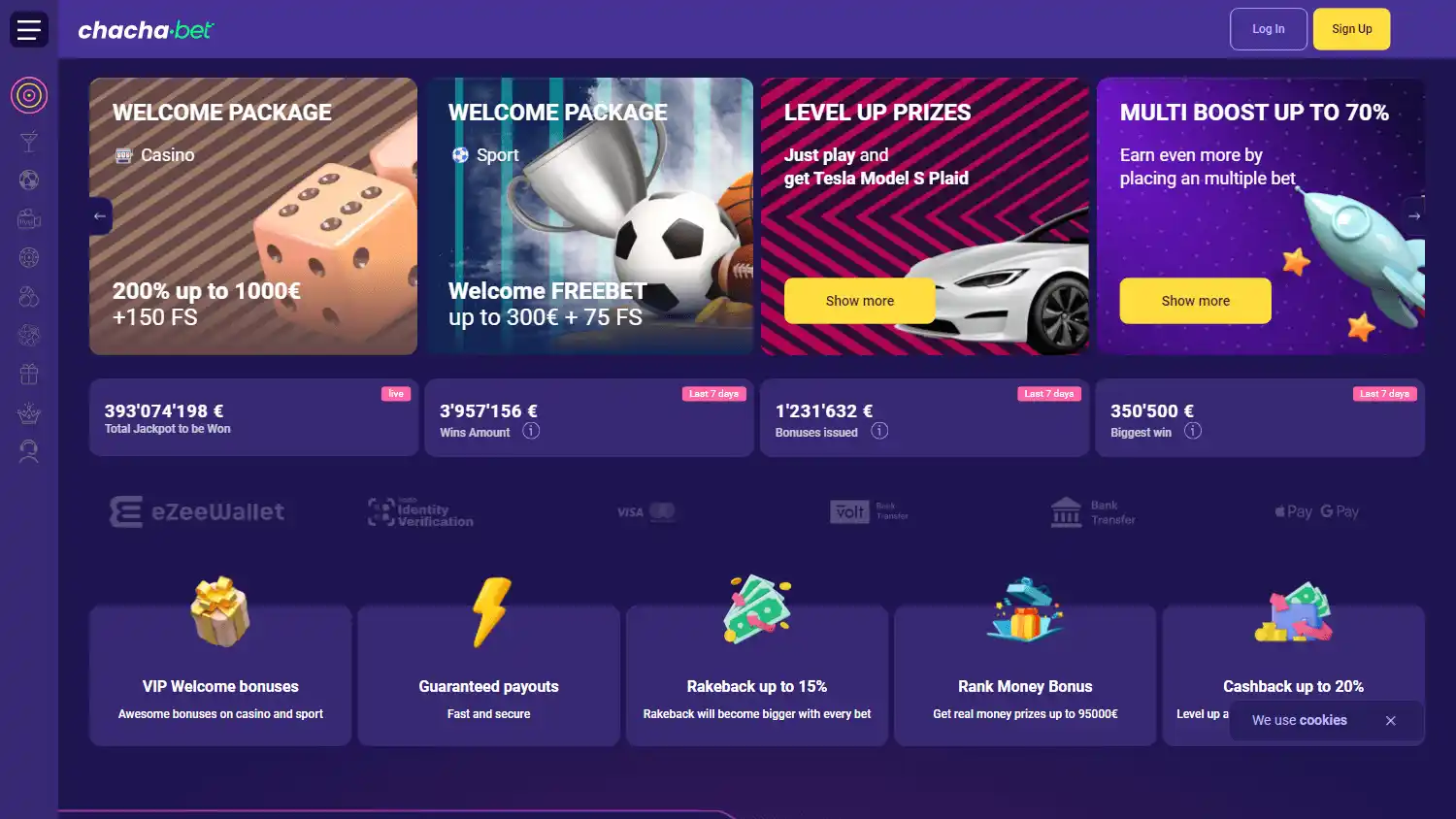ChachaBet Casino screenshot 1