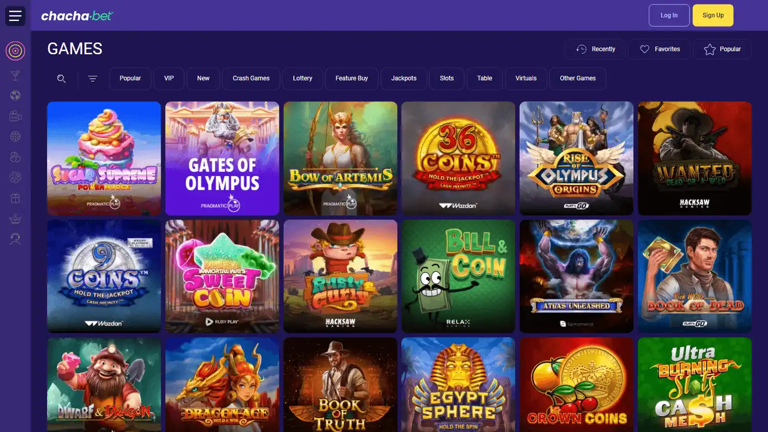 ChachaBet Casino screenshot 2