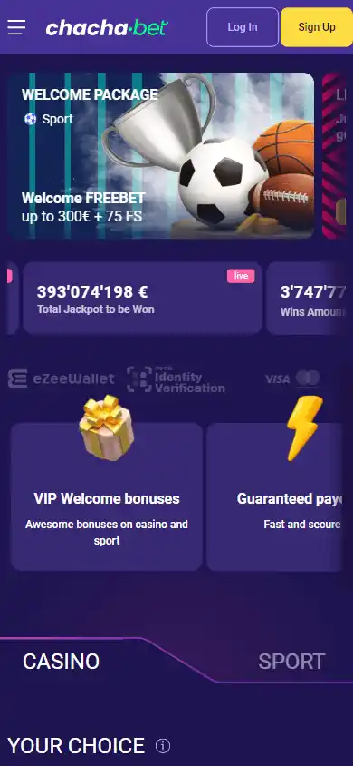 ChachaBet Casino screenshot 4