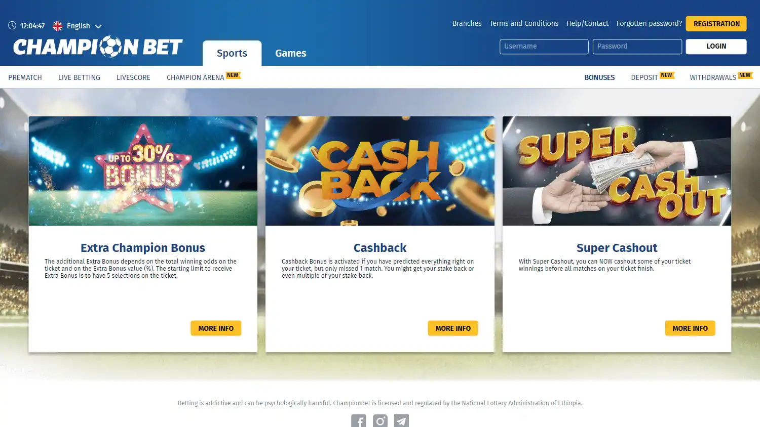 ChampionBet Casino screenshot 2