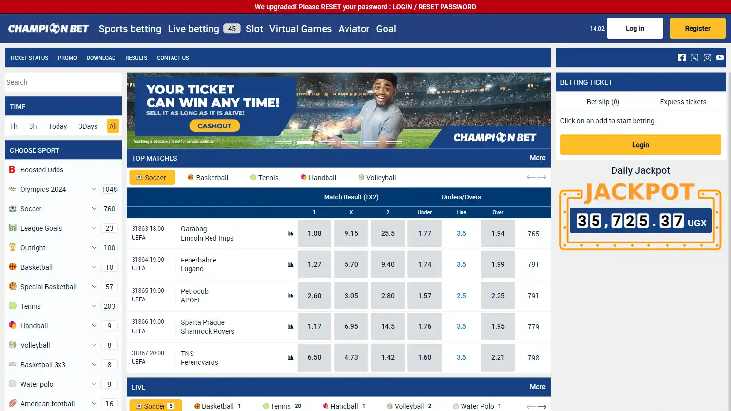 ChampionBet Casino screenshot 1