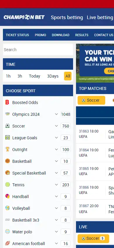 ChampionBet Casino screenshot 2
