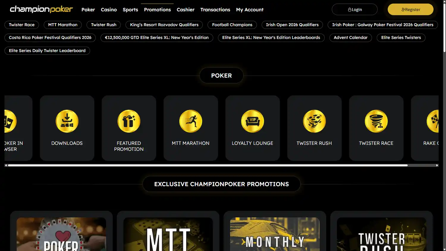 ChampionPoker Casino screenshot 3