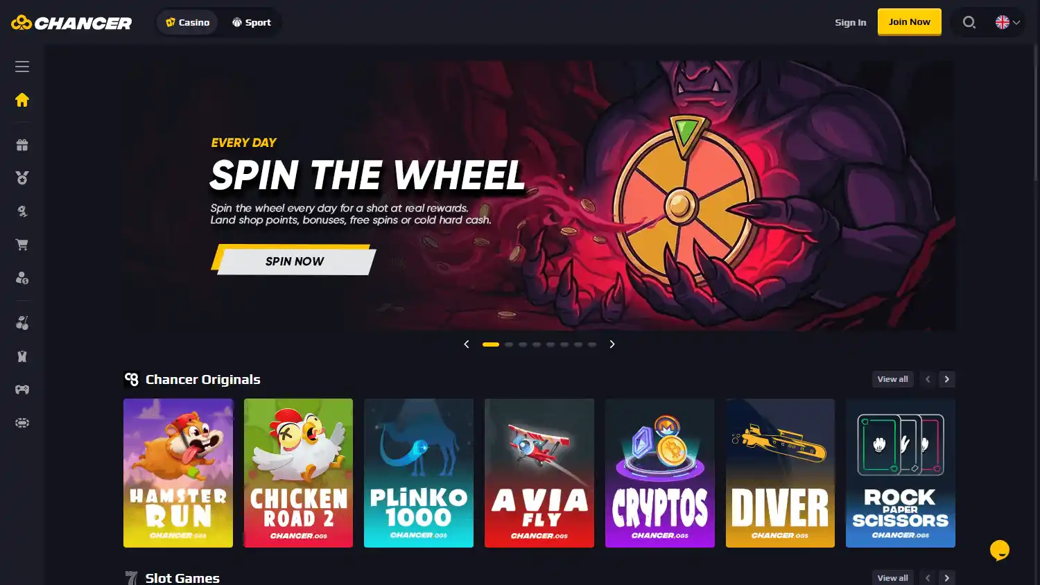 Chancer Casino screenshot 1