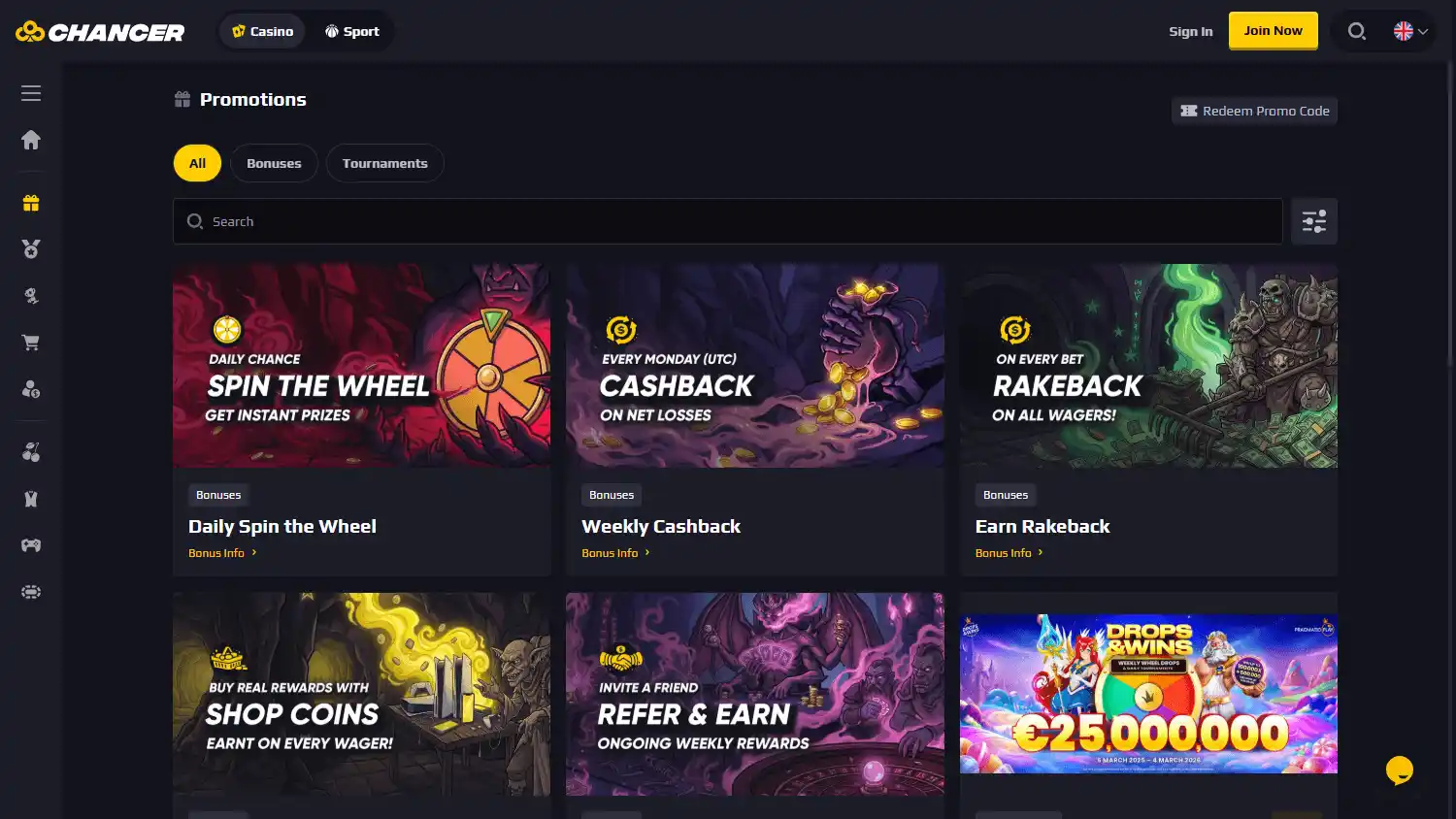Chancer Casino screenshot 3