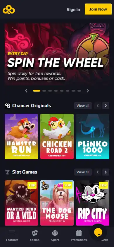 Chancer Casino screenshot 4
