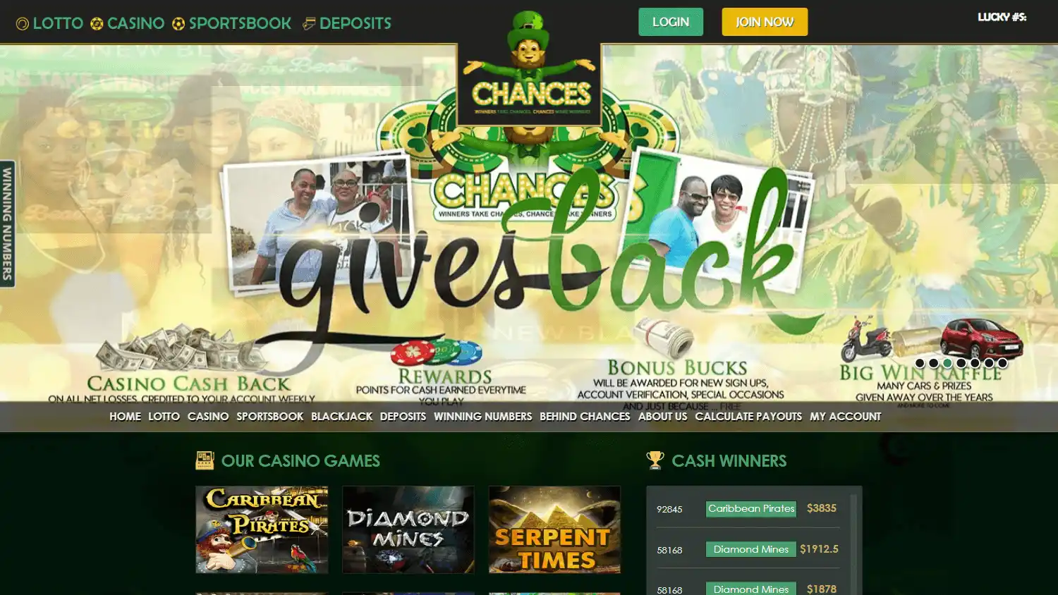 Chances Casino screenshot 1