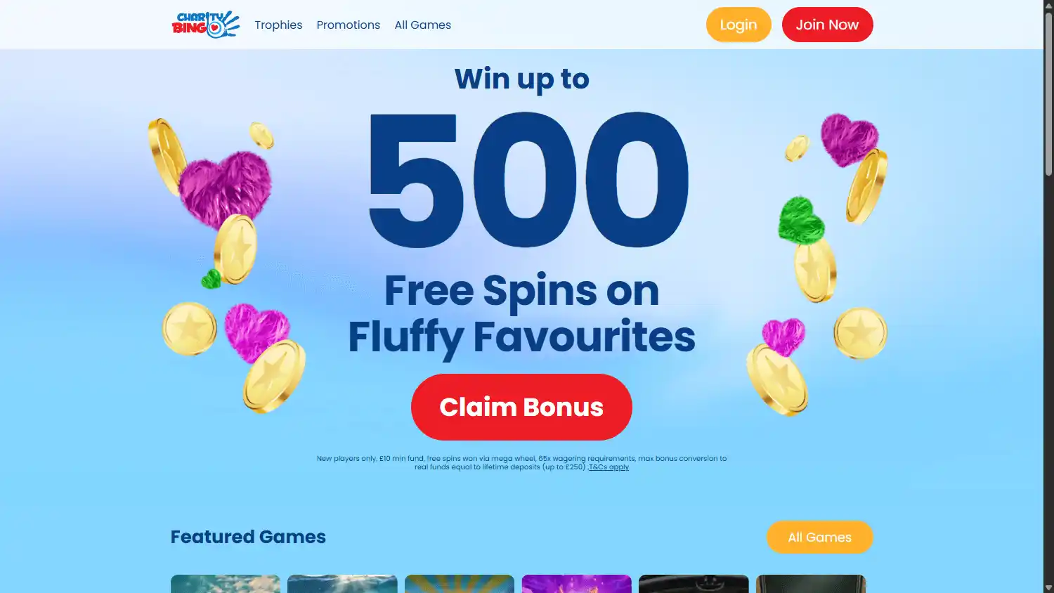 Charity Bingo Casino screenshot 1