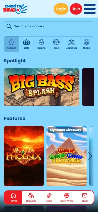 Charity Bingo Casino screenshot 5