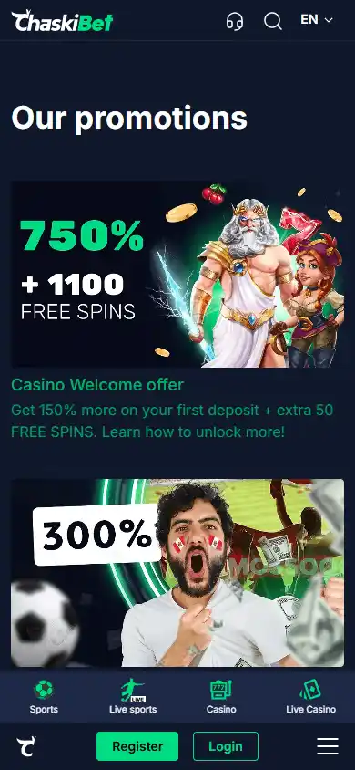 Chaskibet Casino screenshot 6