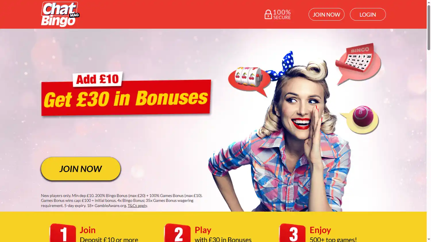 Chat Mag Bingo Casino screenshot 1