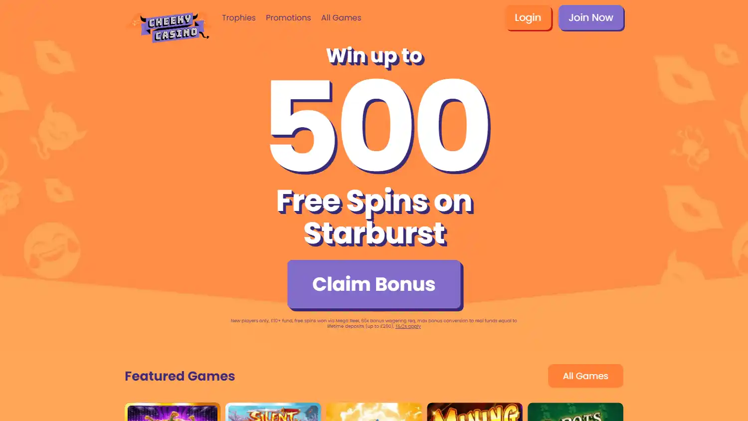 Cheeky Casino screenshot 1