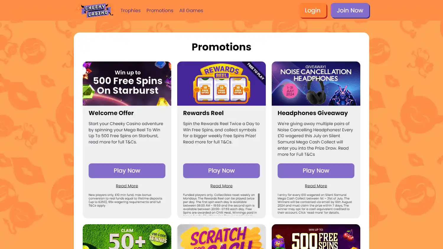 Cheeky Casino screenshot 3