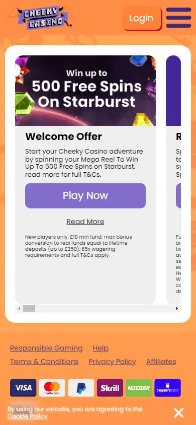 Cheeky Casino screenshot 6