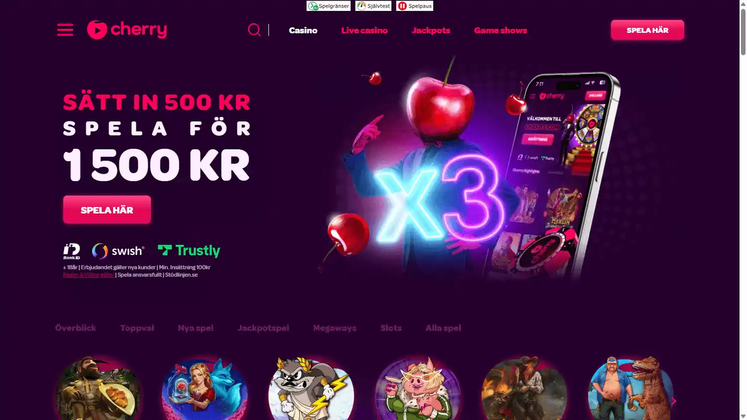Cherry.com Casino screenshot 1