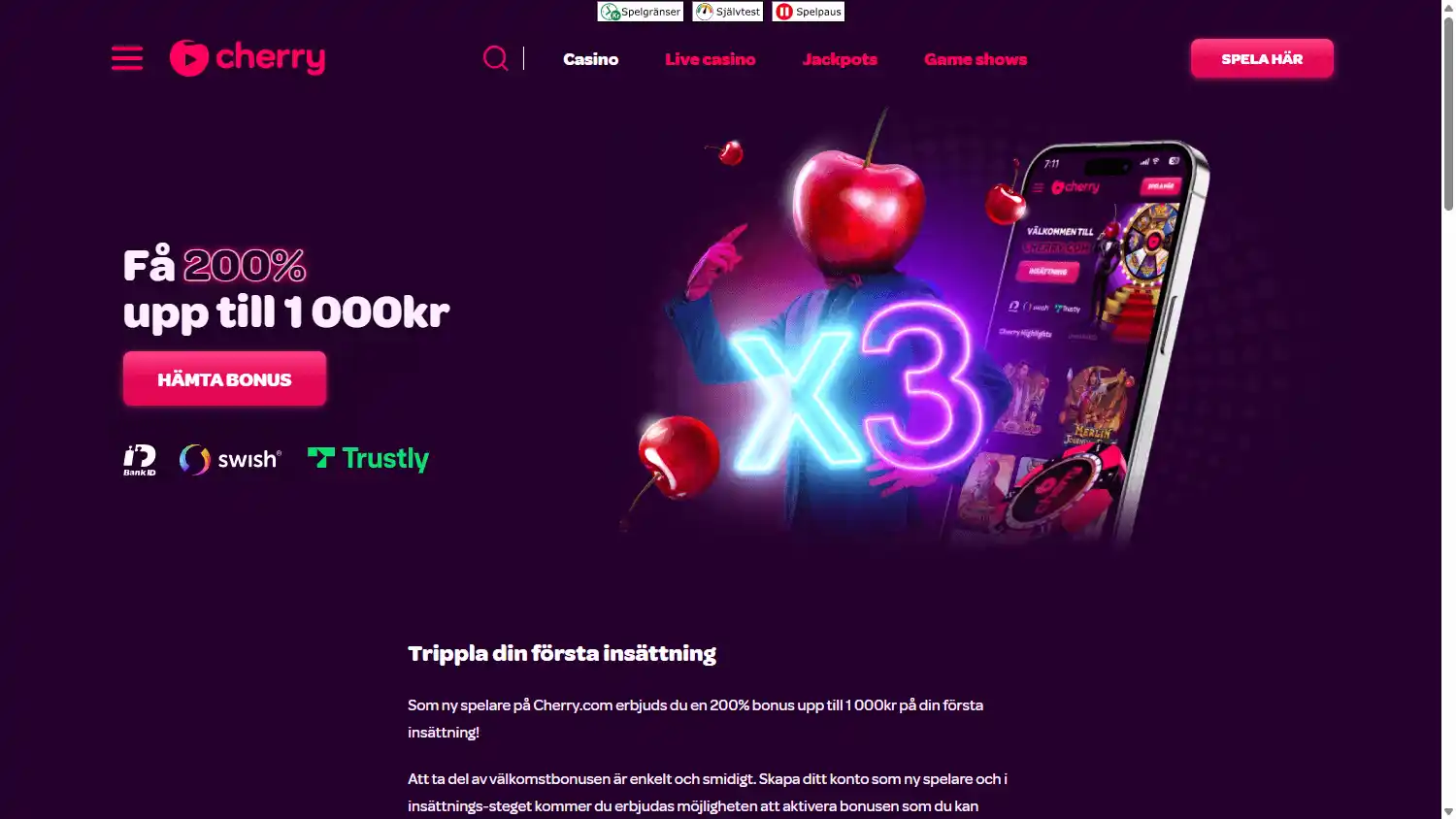 Cherry.com Casino screenshot 4