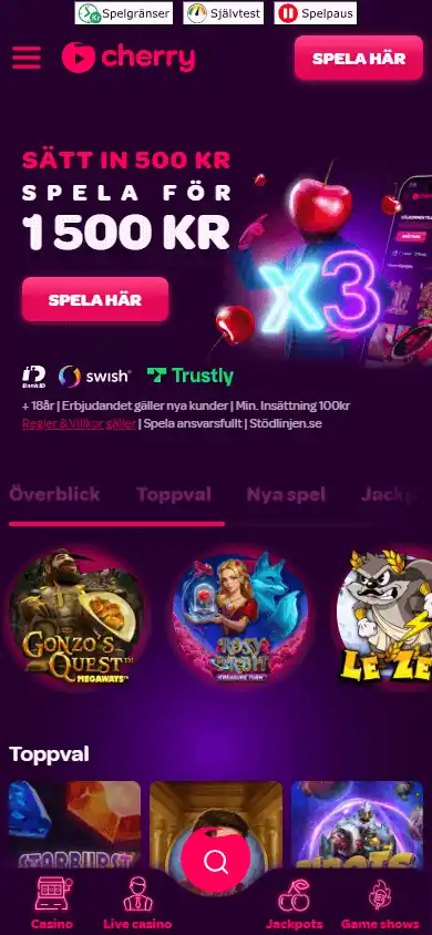 Cherry.com Casino screenshot 5