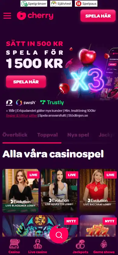 Cherry.com Casino screenshot 6