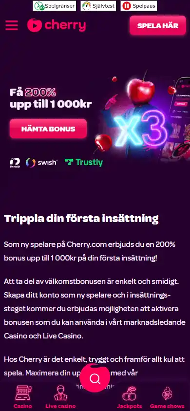 Cherry.com Casino screenshot 7