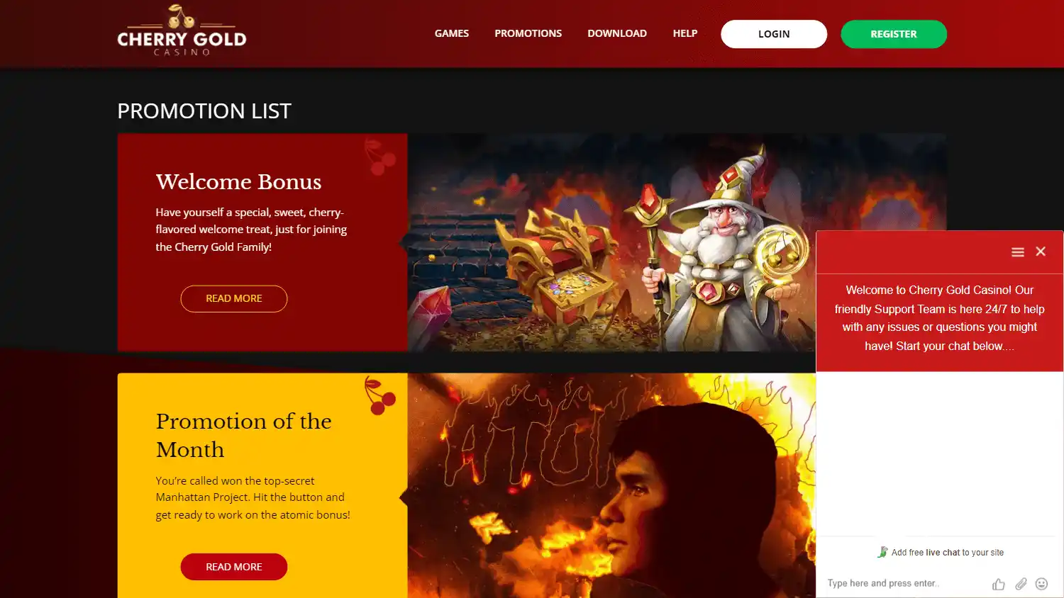 Cherry Gold Casino screenshot 3