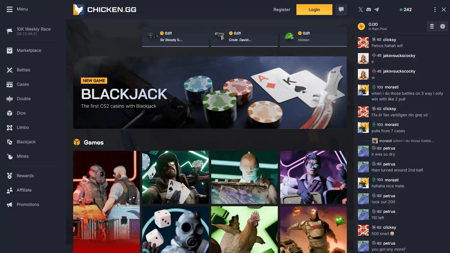 Chicken.GG Casino screenshot 1