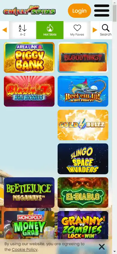Chilli Spins Casino screenshot 5