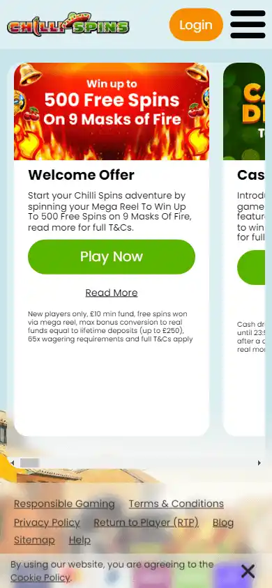 Chilli Spins Casino screenshot 6