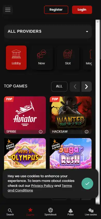Chipstars Casino screenshot 5