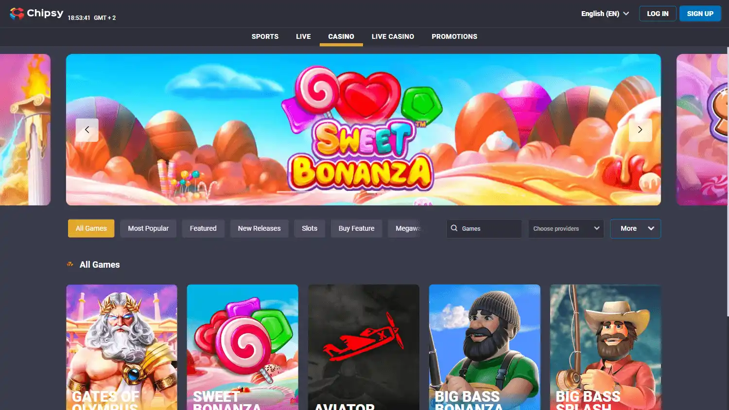 Chipsy Casino screenshot 2