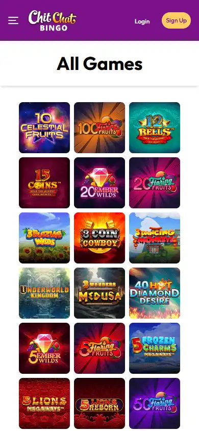 Chitchat Bingo Casino screenshot 5