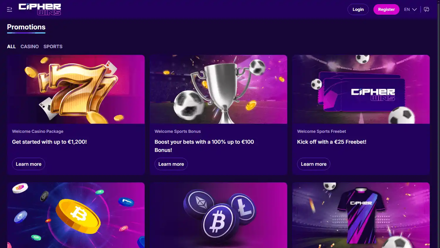Cipherwins Casino screenshot 3
