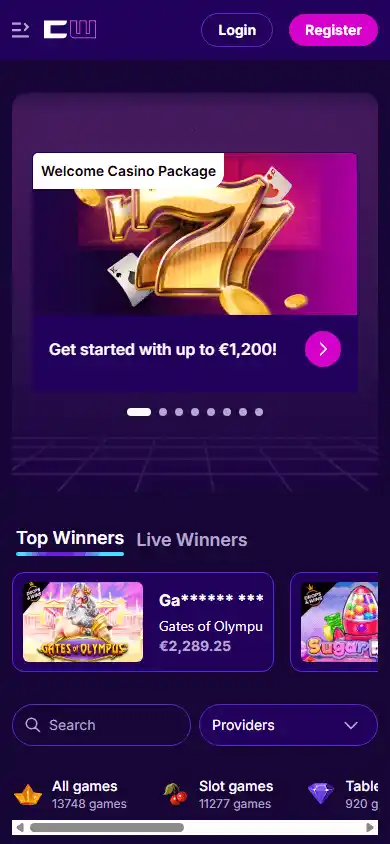 Cipherwins Casino screenshot 4