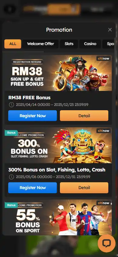 Citinow Casino screenshot 5