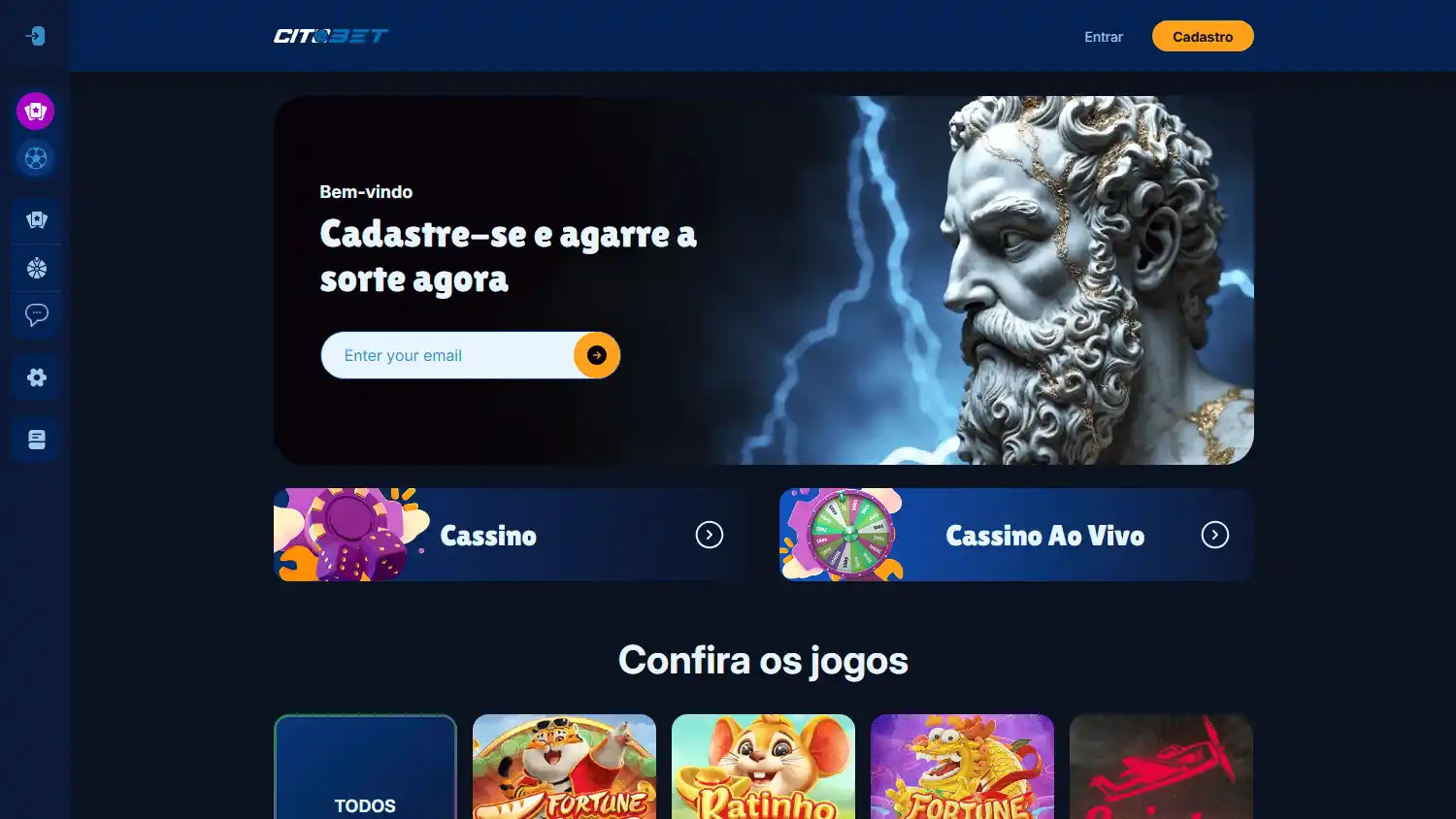 Citobet.io Casino screenshot 1
