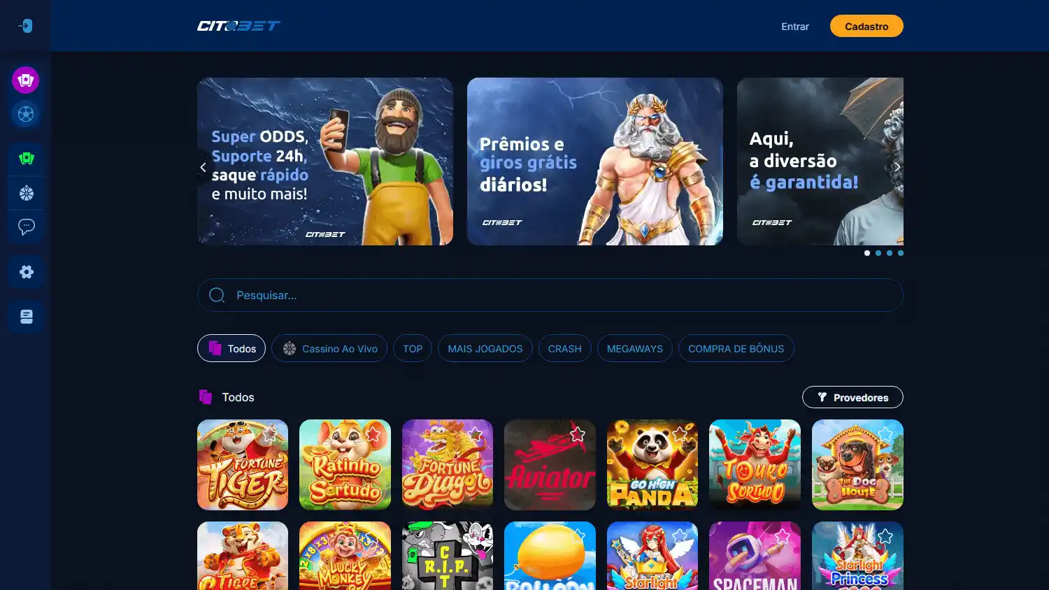 Citobet.io Casino screenshot 2