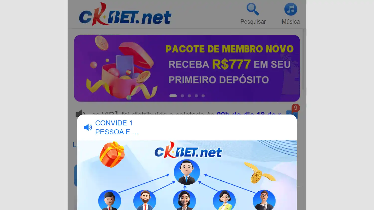 CKBet Casino screenshot 1