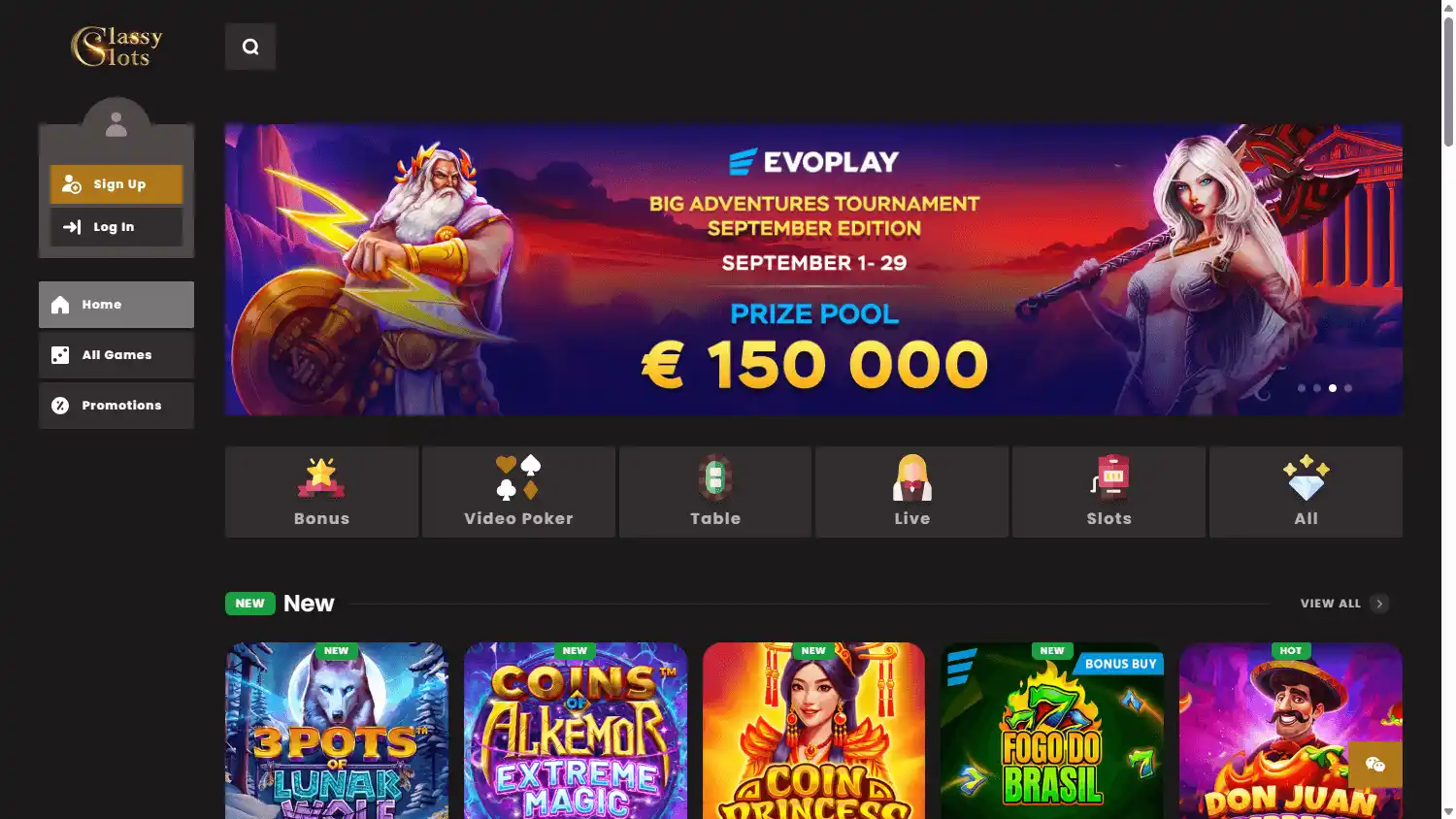 Classy Slots Casino screenshot 1