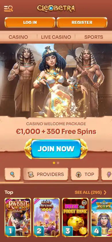 Cleobetra Casino screenshot 4