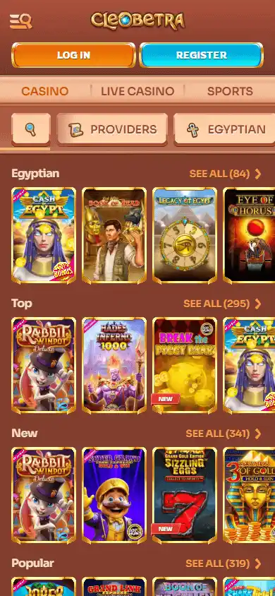 Cleobetra Casino screenshot 5