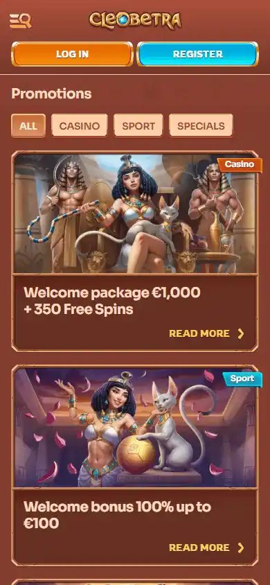 Cleobetra Casino screenshot 6