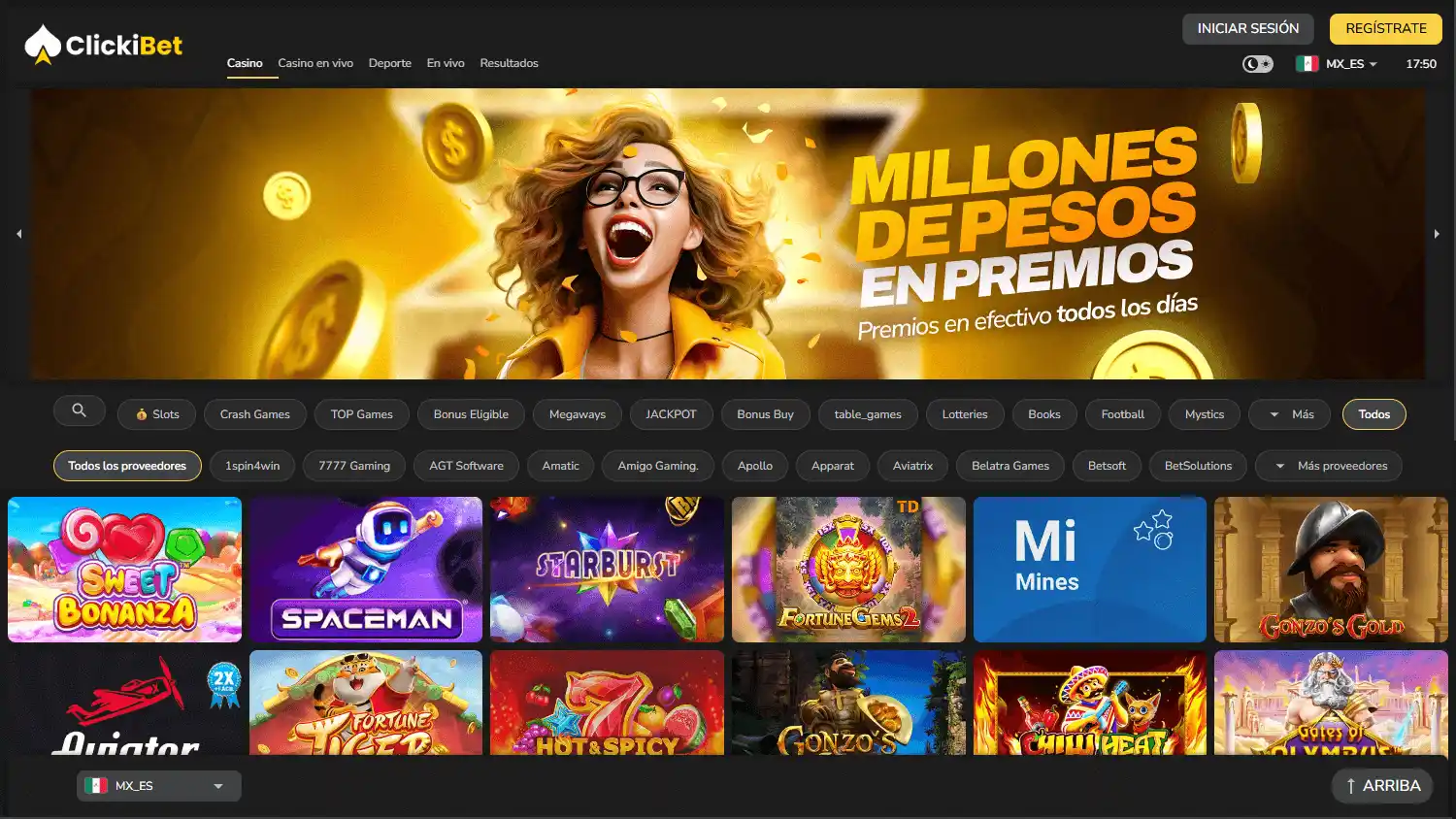 ClickiBet Casino screenshot 1
