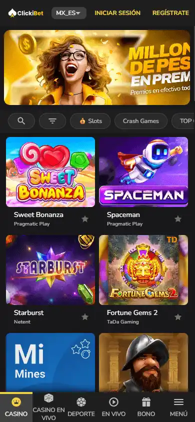 ClickiBet Casino screenshot 2